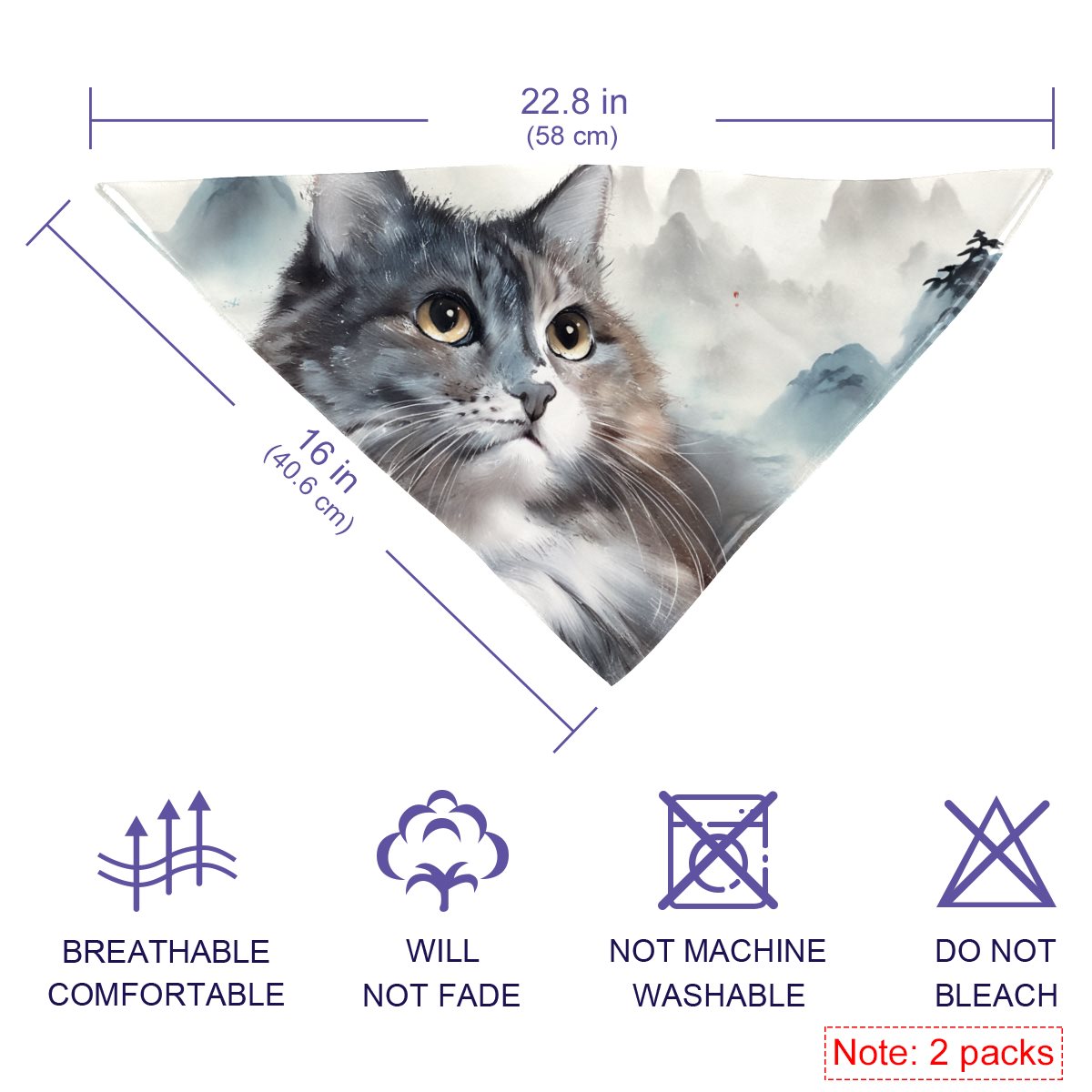 Chiffon pet scarf
