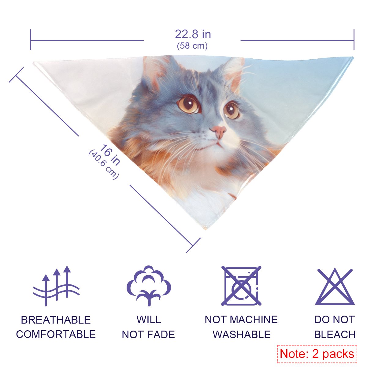 Chiffon pet scarf