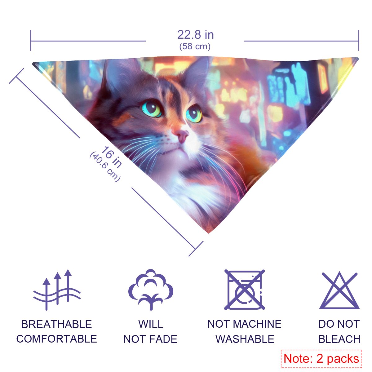 Chiffon pet scarf
