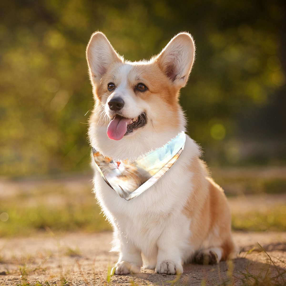 Chiffon pet scarf