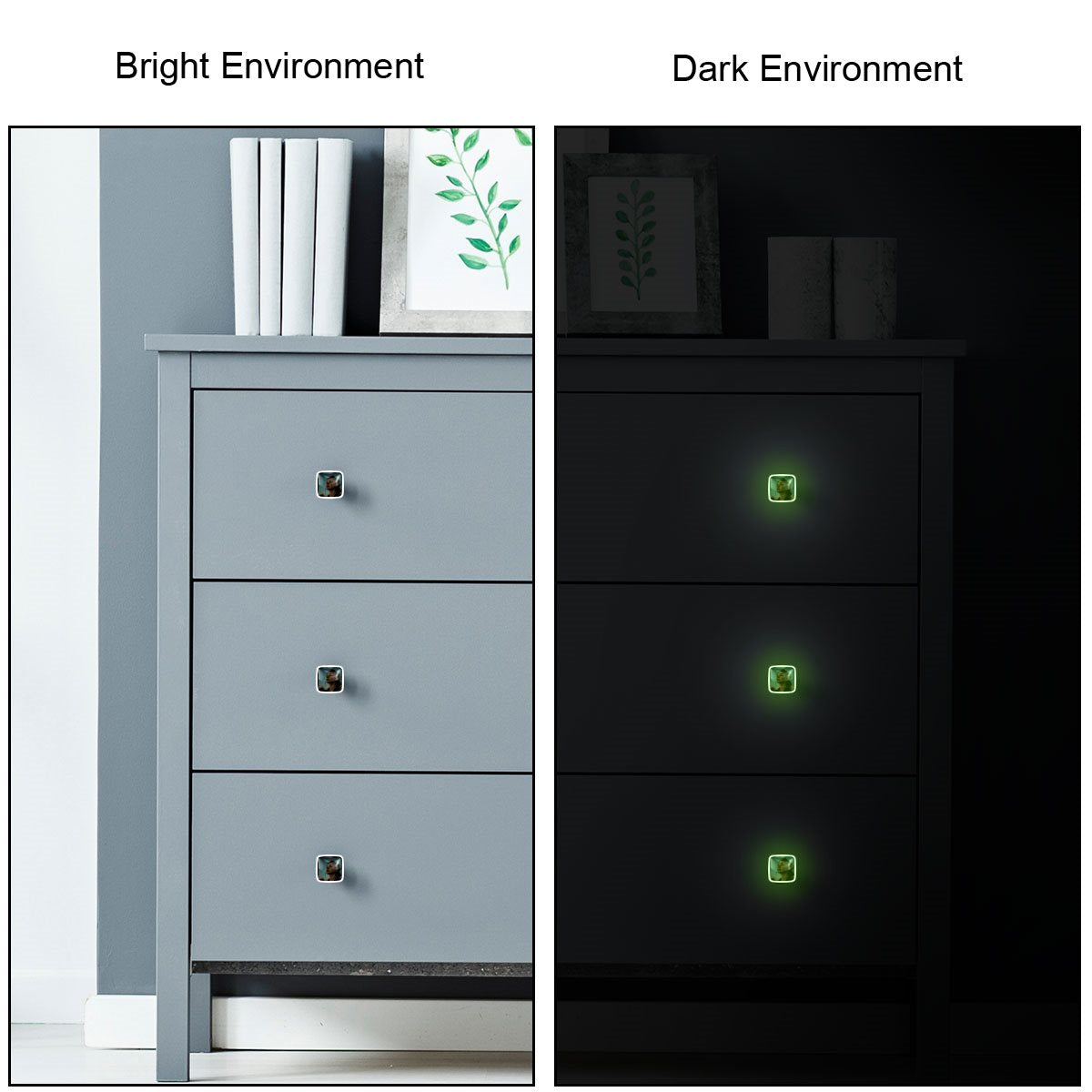 White Fluorescent drawer handle 4PC