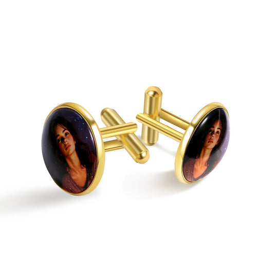 Stainless steel Cufflinks(golden)
