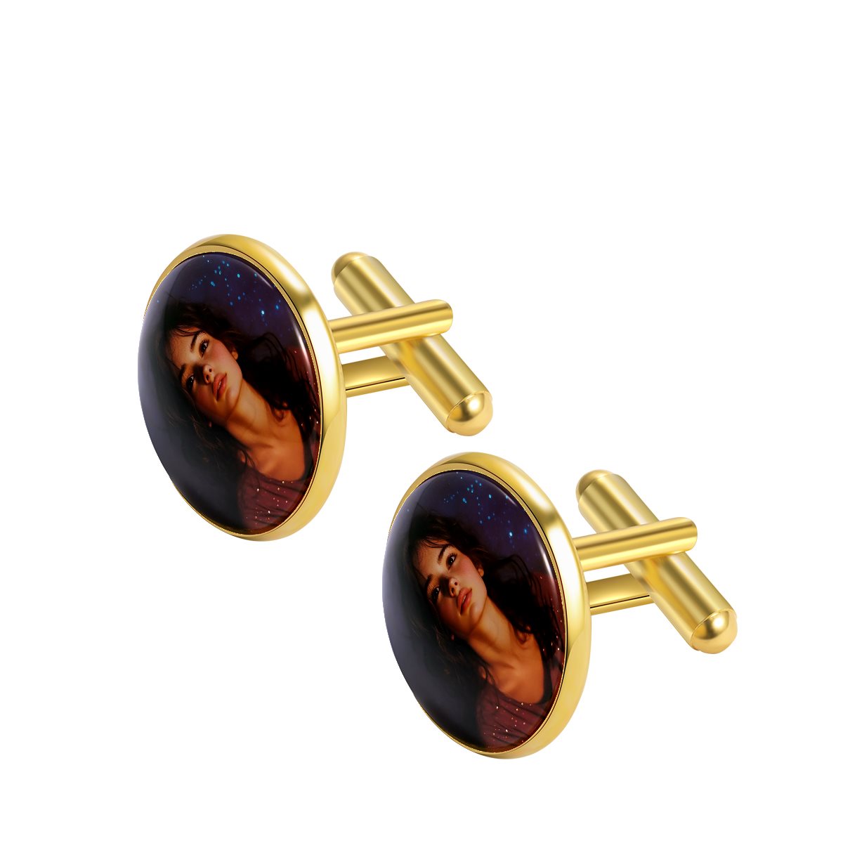Stainless steel Cufflinks(golden)