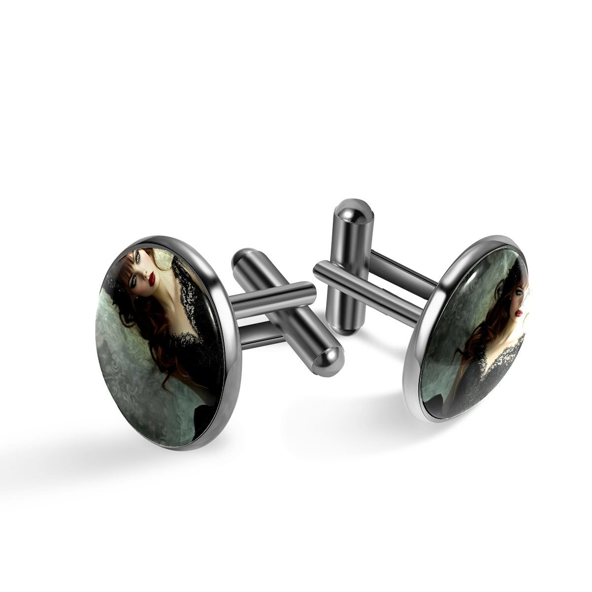 Stainless steel Cufflinks (Black)