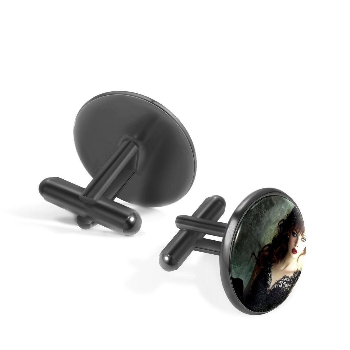 Stainless steel Cufflinks (Black)