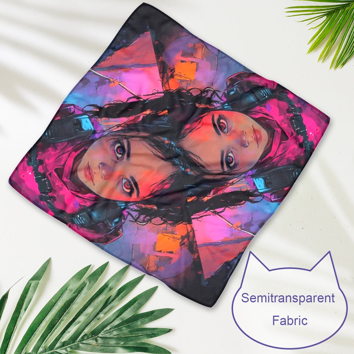Chiffon pet scarf-001