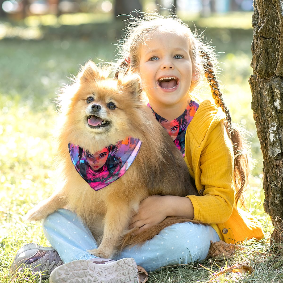 Chiffon pet scarf-001