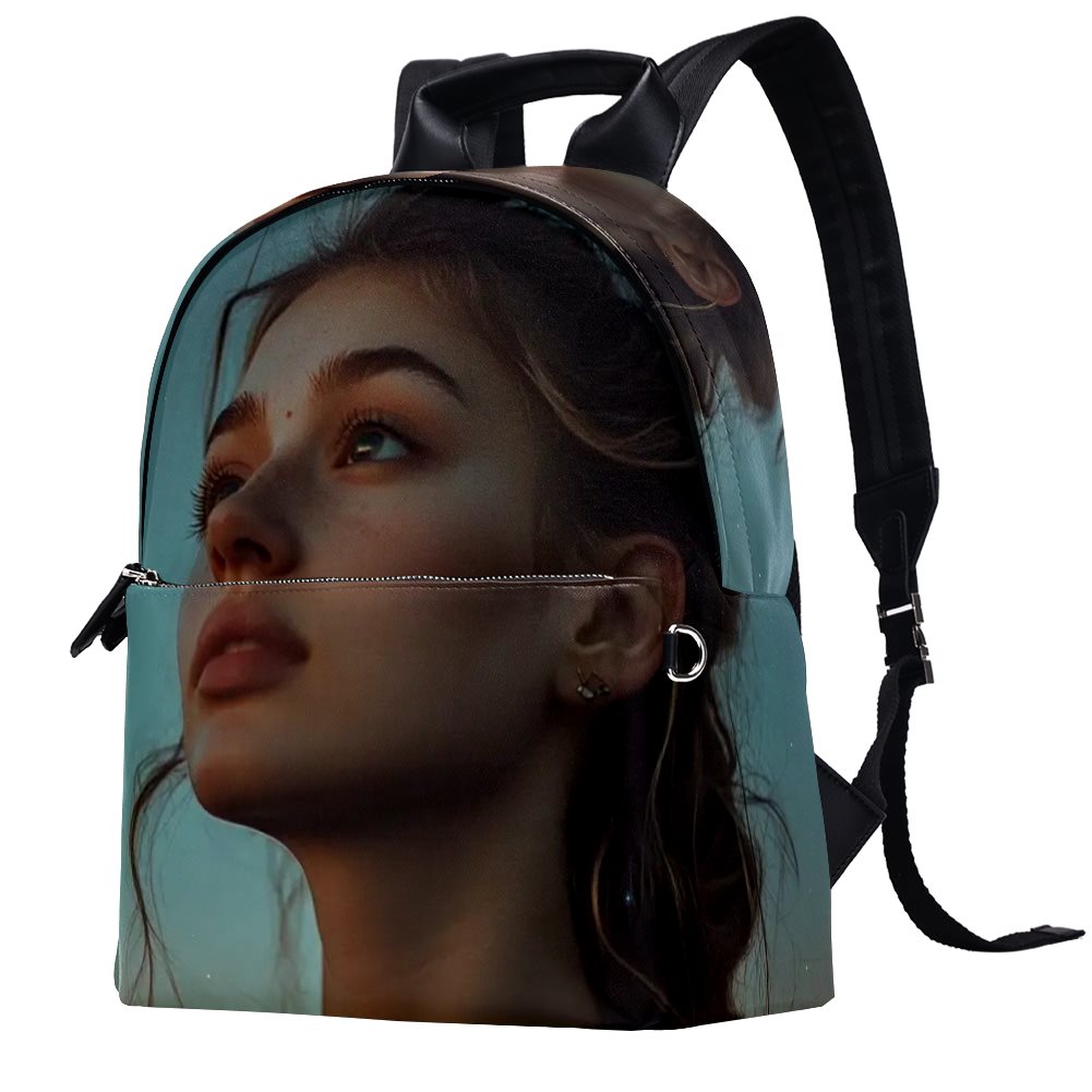 Artificial leather backpack