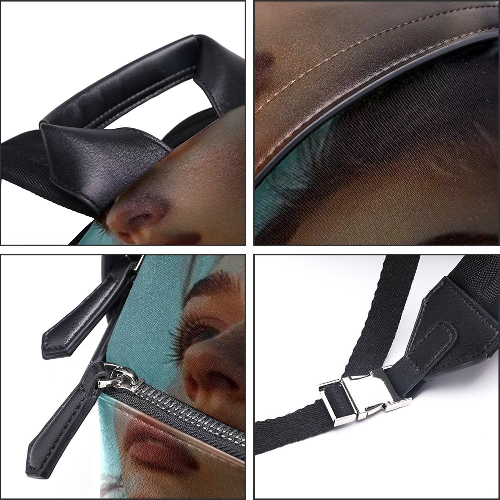 Artificial leather backpack