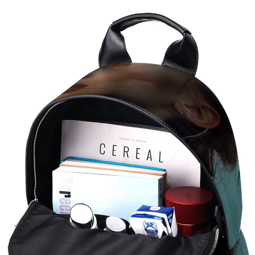 Artificial leather backpack