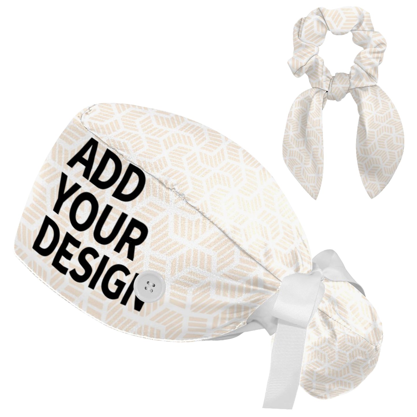 Polyester protective cap- scrunchie