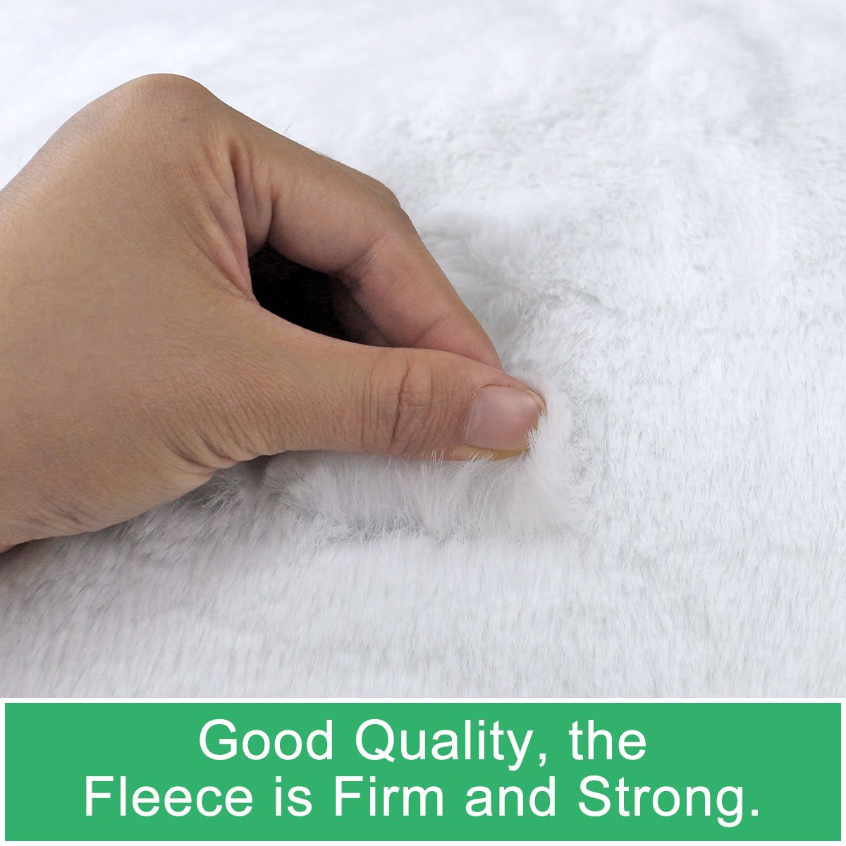Imitation rabbit fur floor mat
