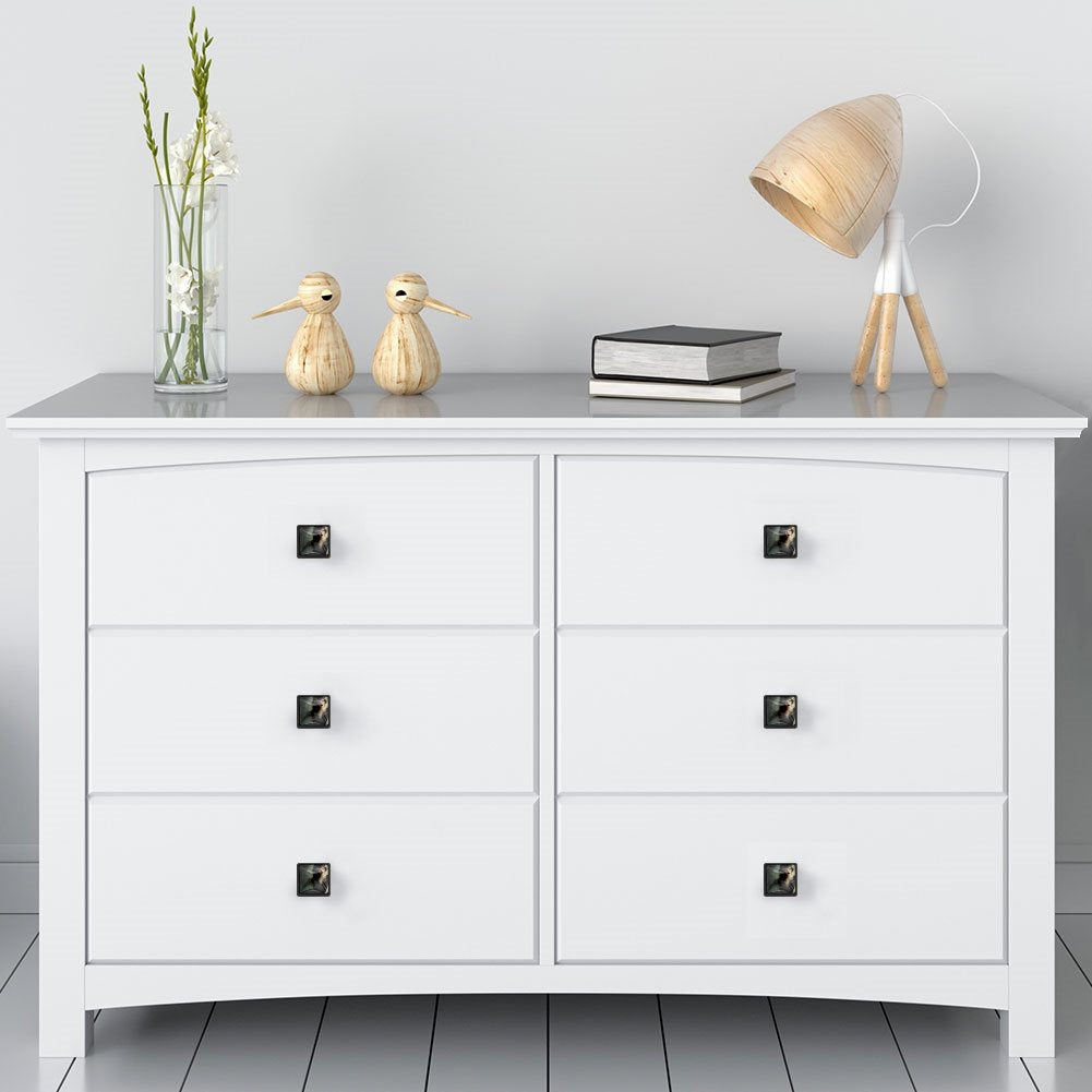 Black Square Drawer Pulls Handle 3PC