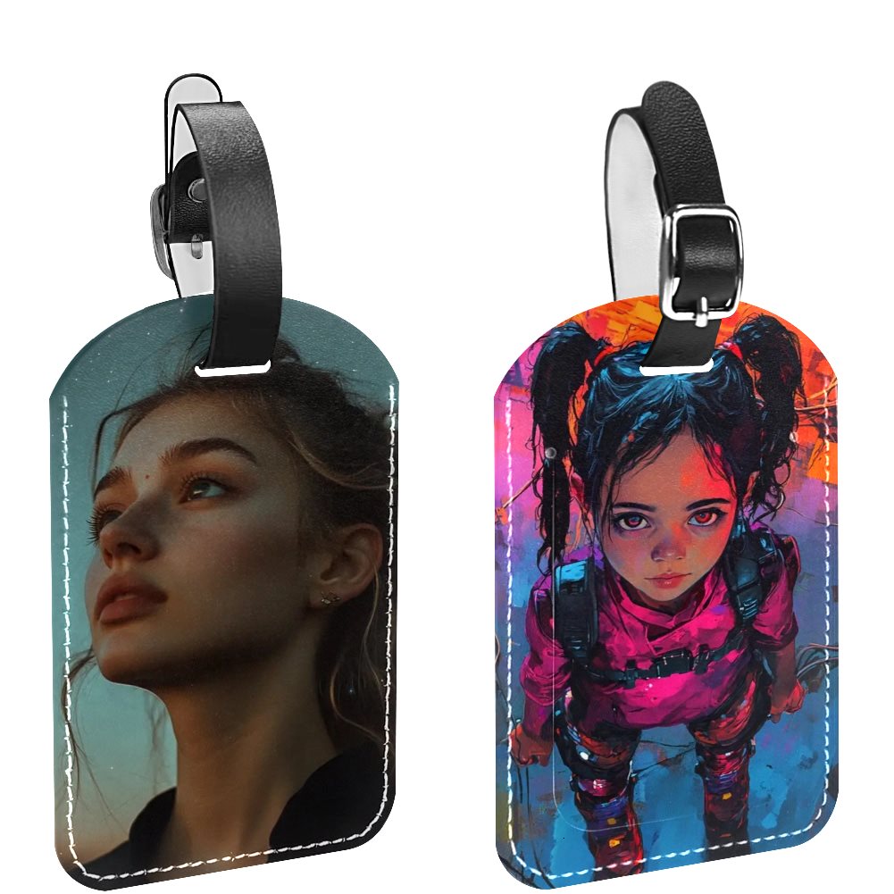 PU Leather Luggage tag (2PC)