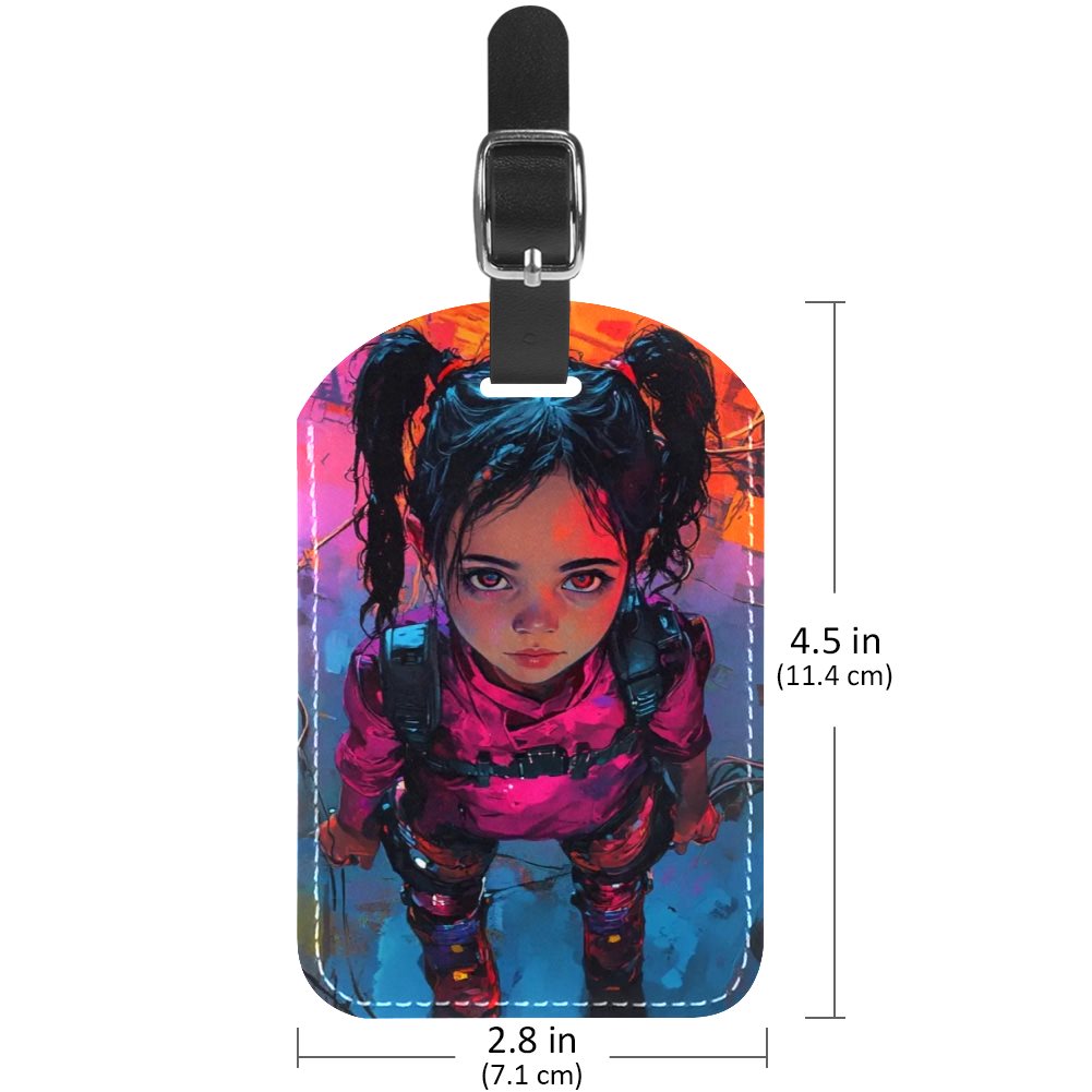 PU Leather Luggage tag (2PC)