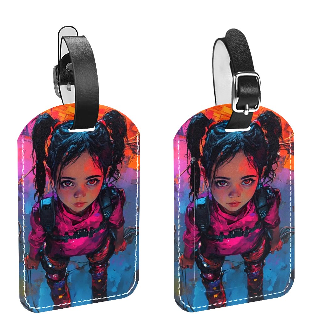 PU Leather Luggage tag (2PC)