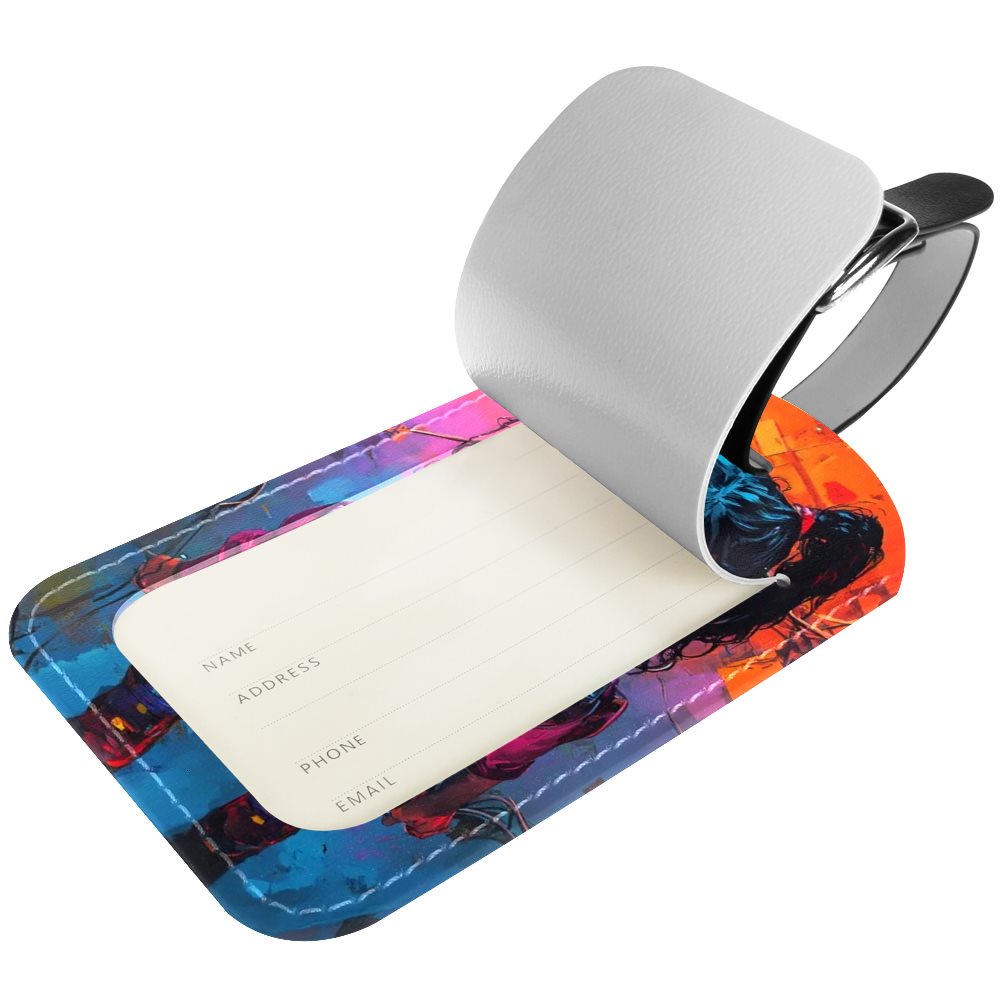 PU Leather Luggage tag (2PC)