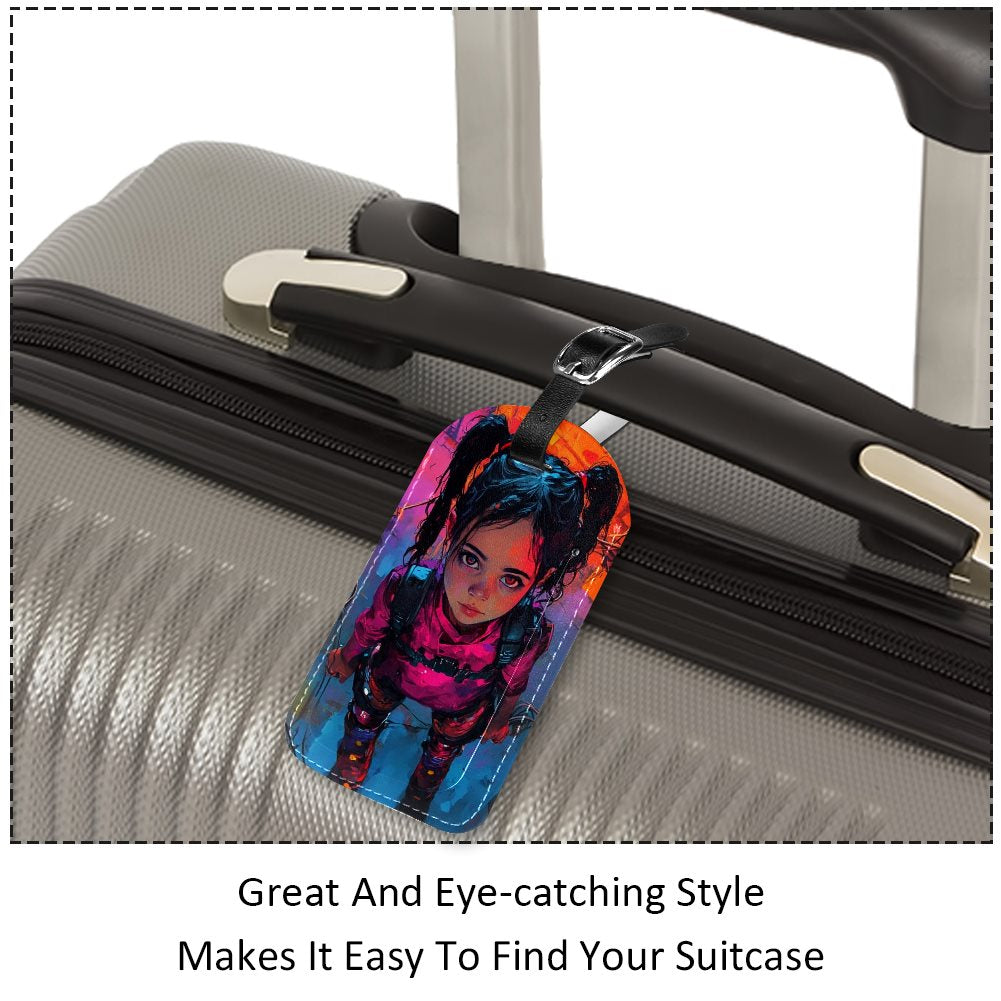 PU Leather Luggage tag (2PC)