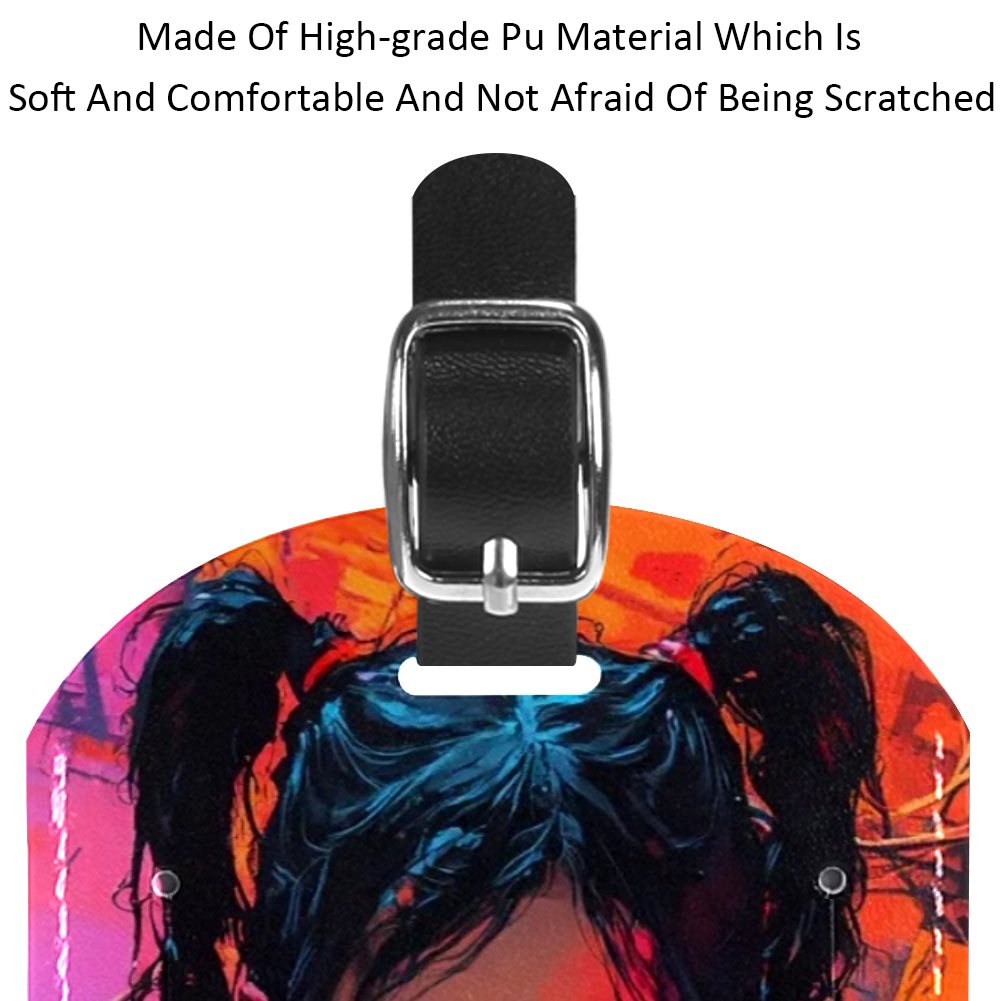 PU Leather Luggage tag (2PC)