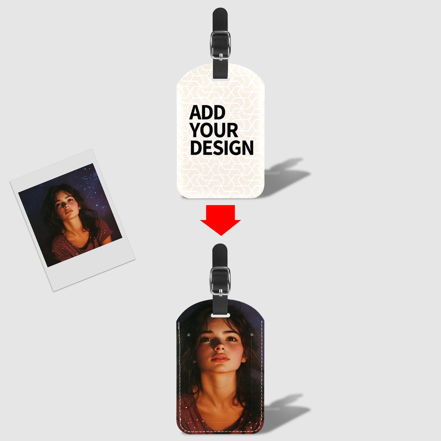 PU Leather Luggage tag (1PC)