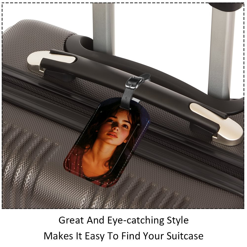 PU Leather Luggage tag (1PC)