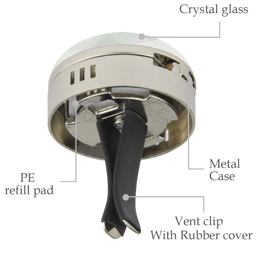 Zinc alloy Car fragrance (silver)