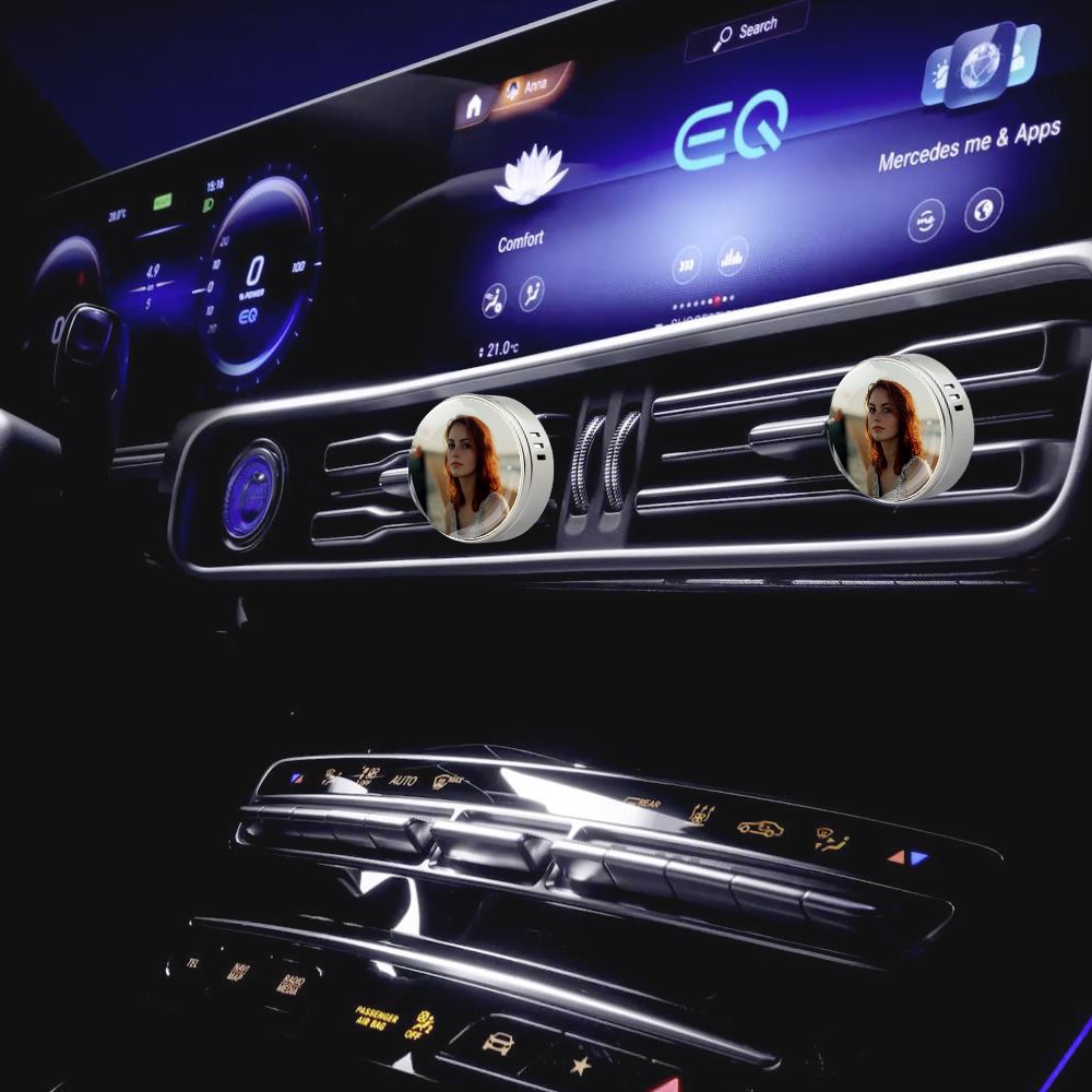Zinc alloy Car fragrance (silver)