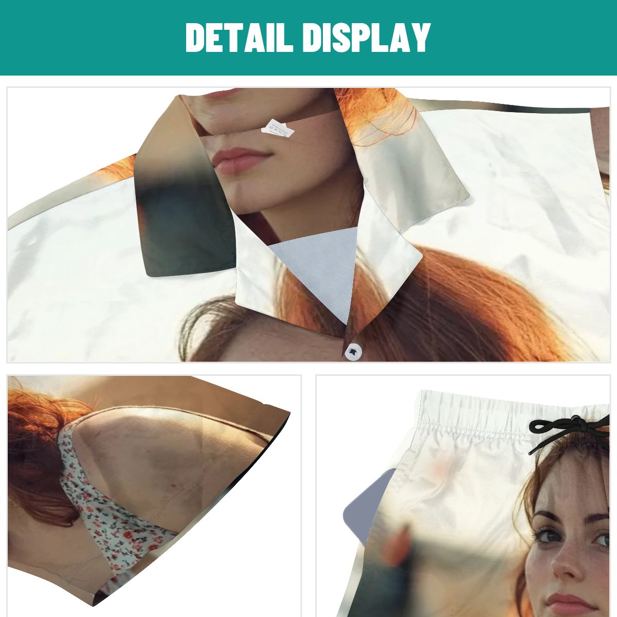 Shirt and beach pants suit