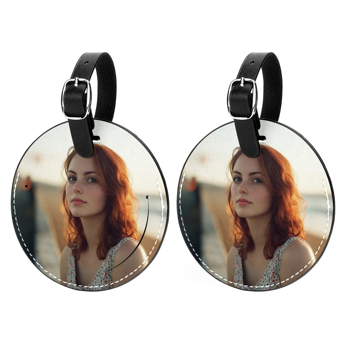 PU Leather Luggage tag (2PC)