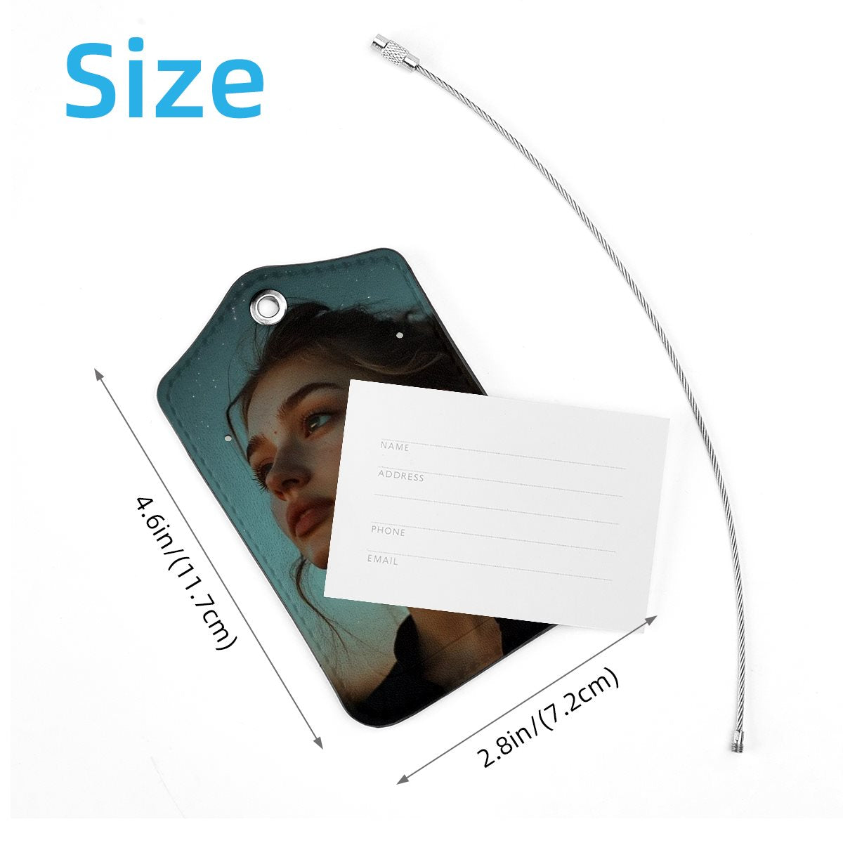 PU Leather Luggage tag (1PC)