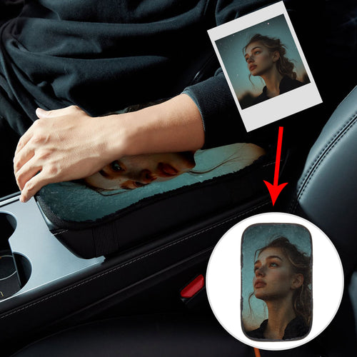 Imitate rabbit velvet car armrest mat