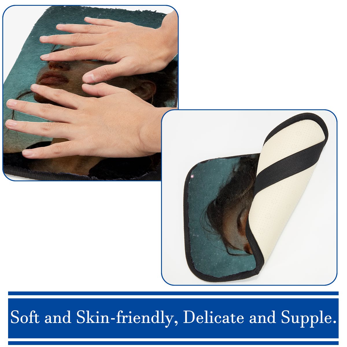 Imitate rabbit velvet car armrest mat