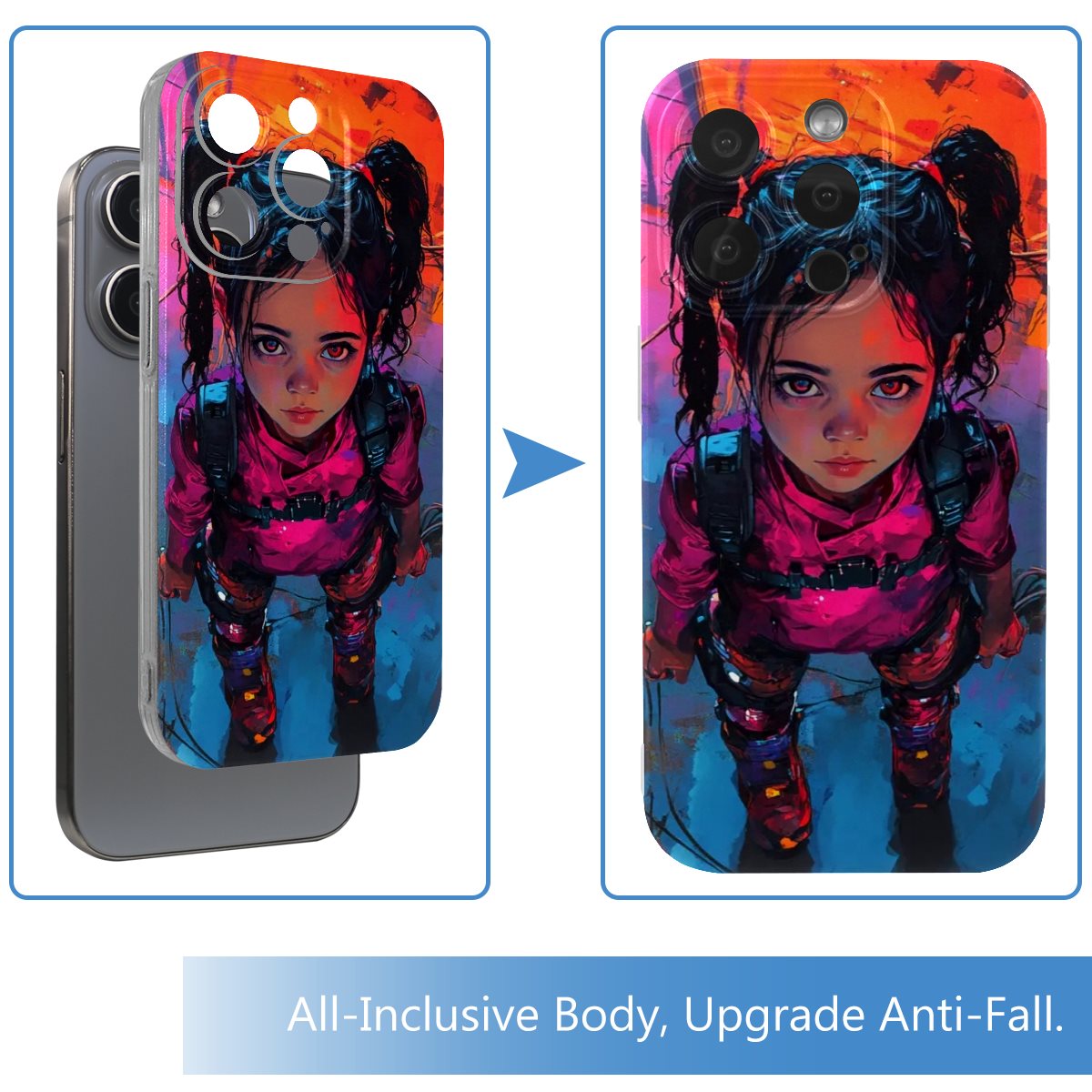 TPU phone case(three-shot 4PC )
