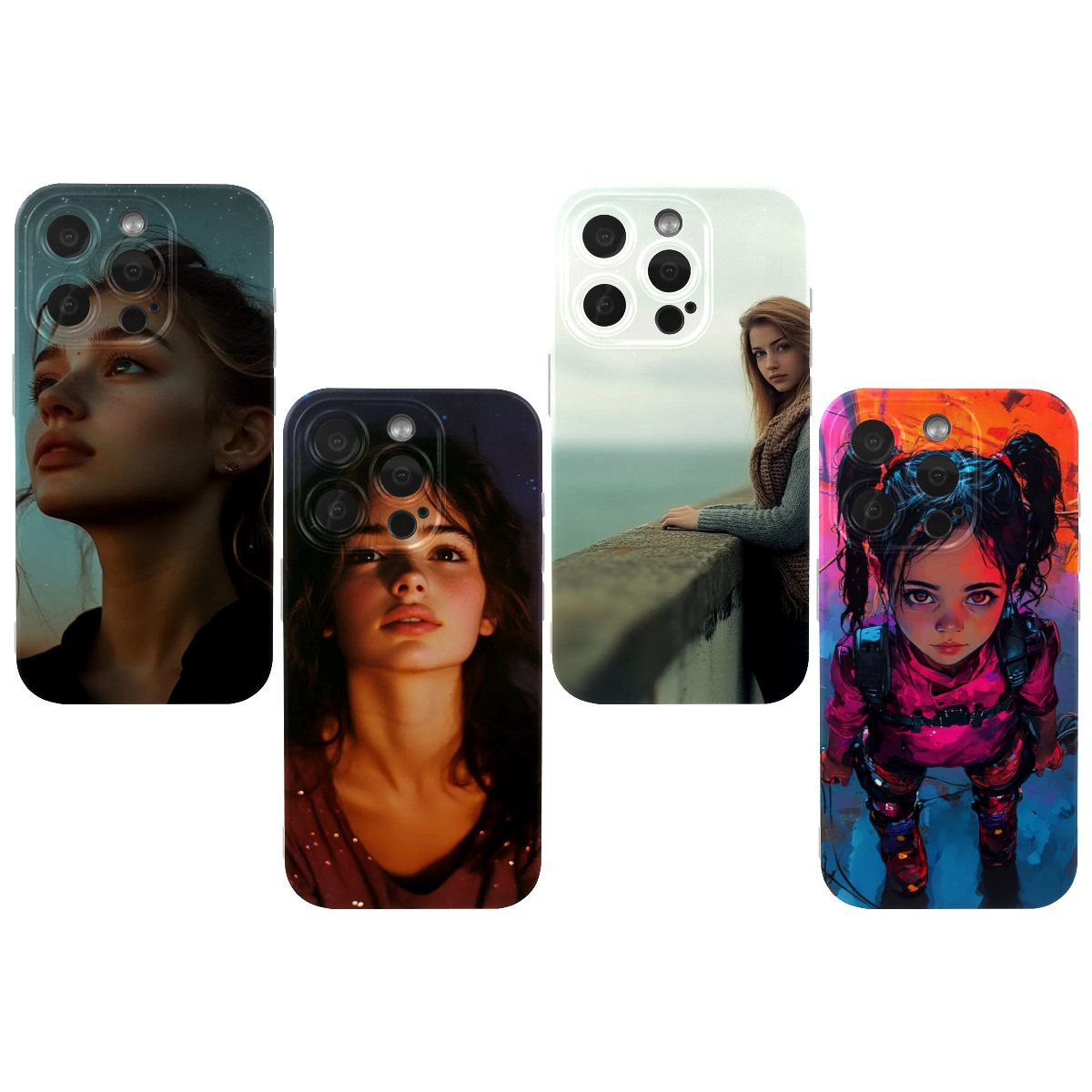 TPU phone case(three-shot 4PC )