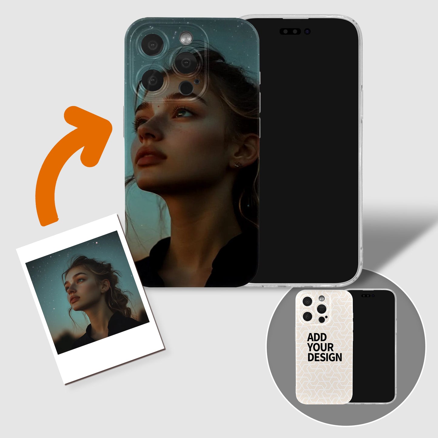 TPU phone case(three-shot )