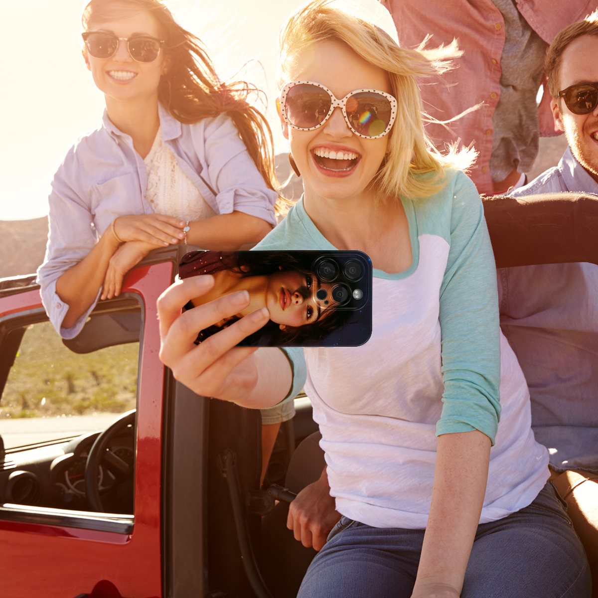 TPU phone case(three-shot )