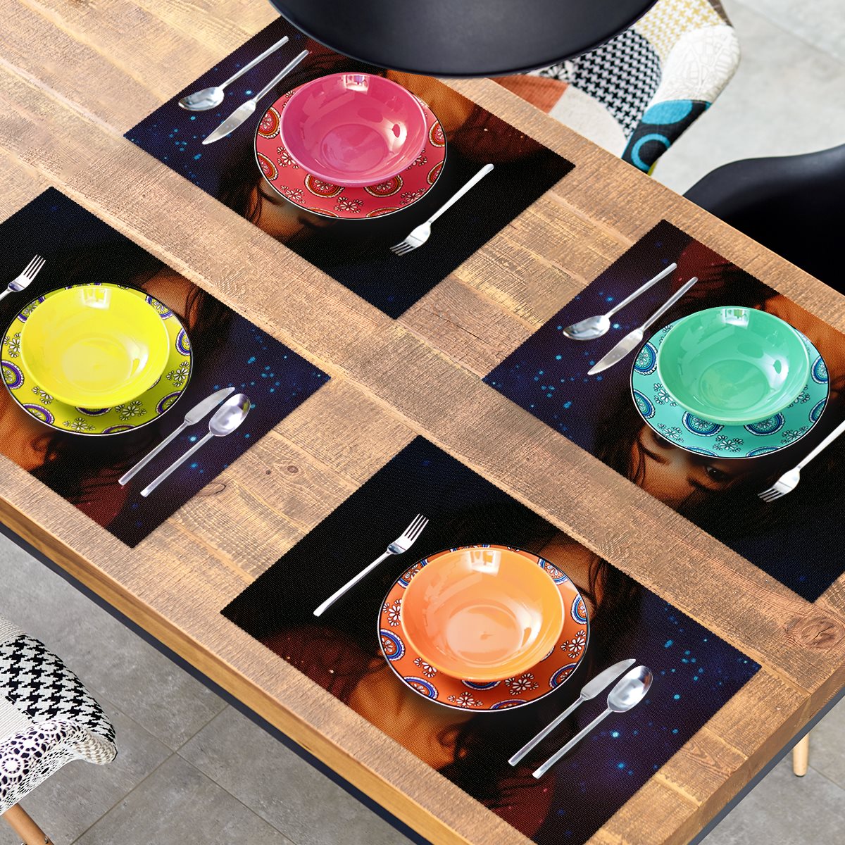 polyester canvas Tray mat-001