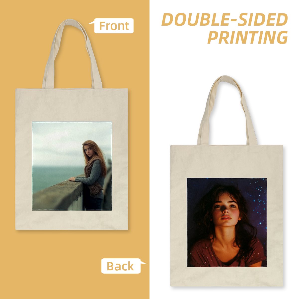 Double-Sided Canvas Bag