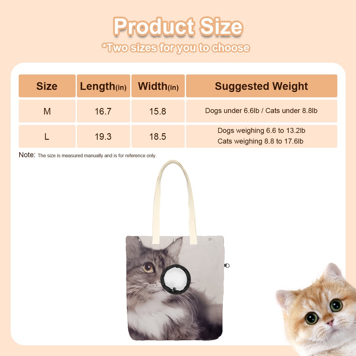 Pet canvas bag