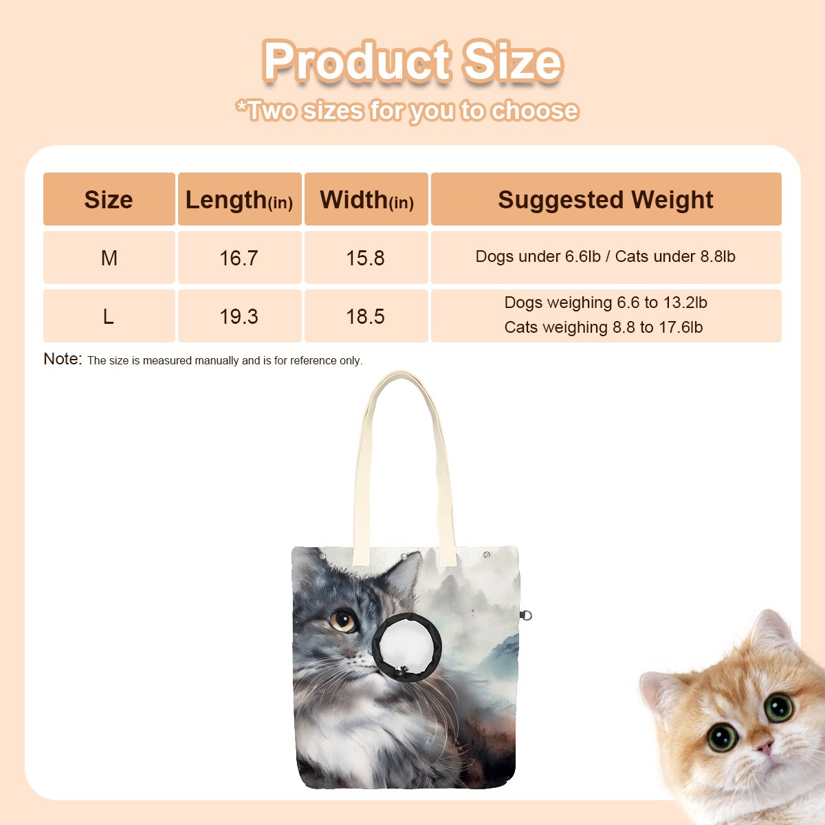 Pet canvas bag