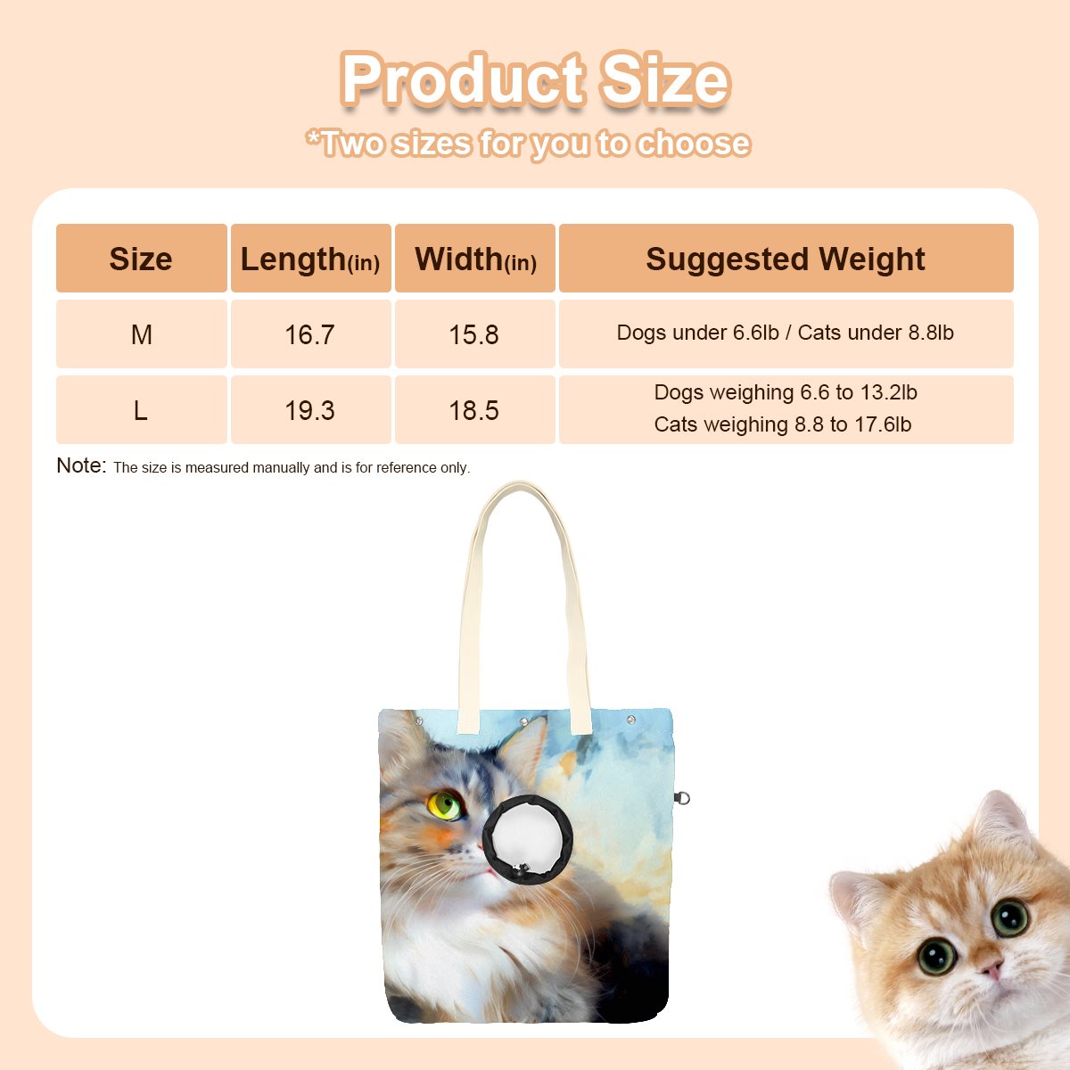 Pet canvas bag