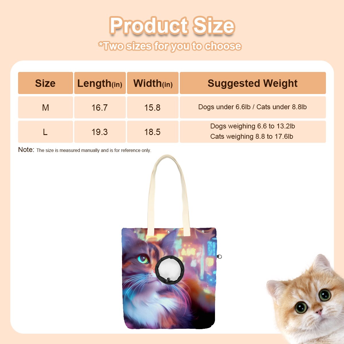 Pet canvas bag