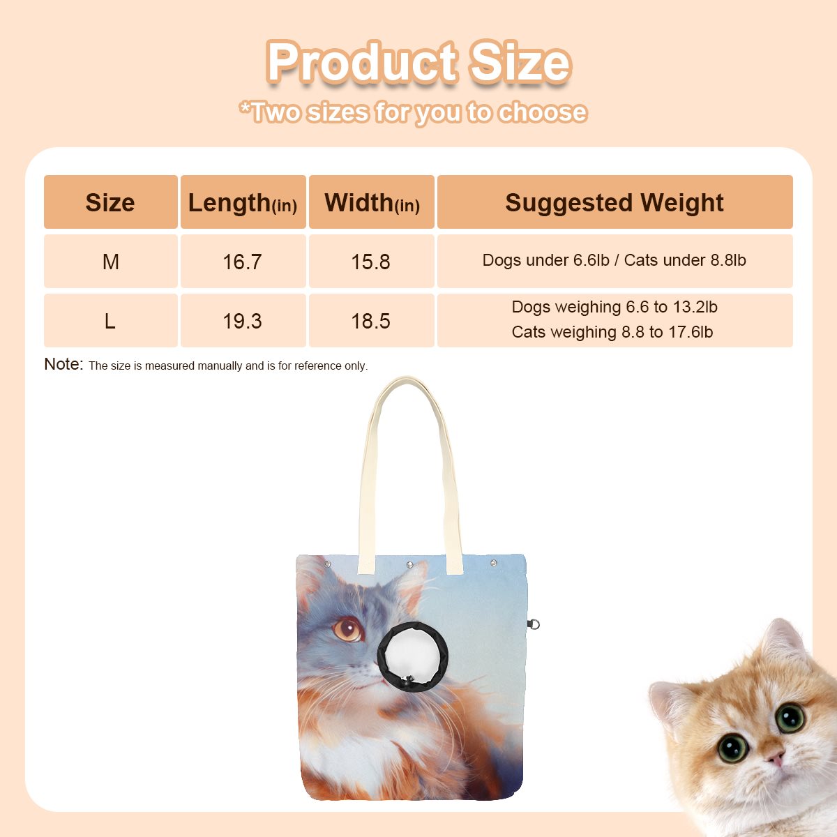 Pet canvas bag