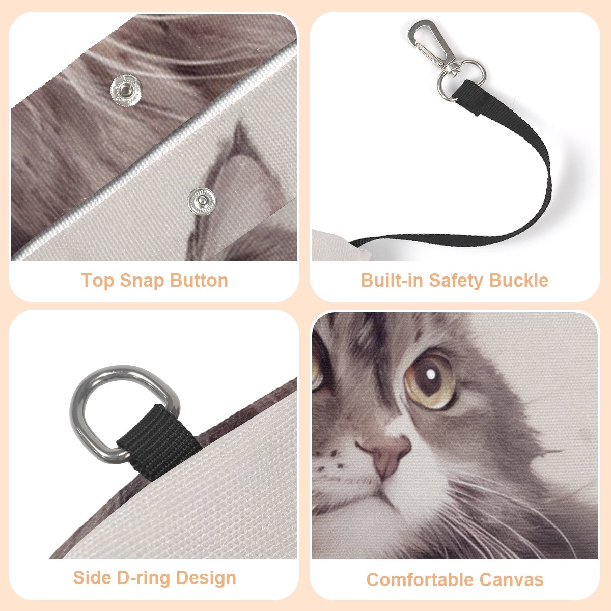 Pet canvas bag