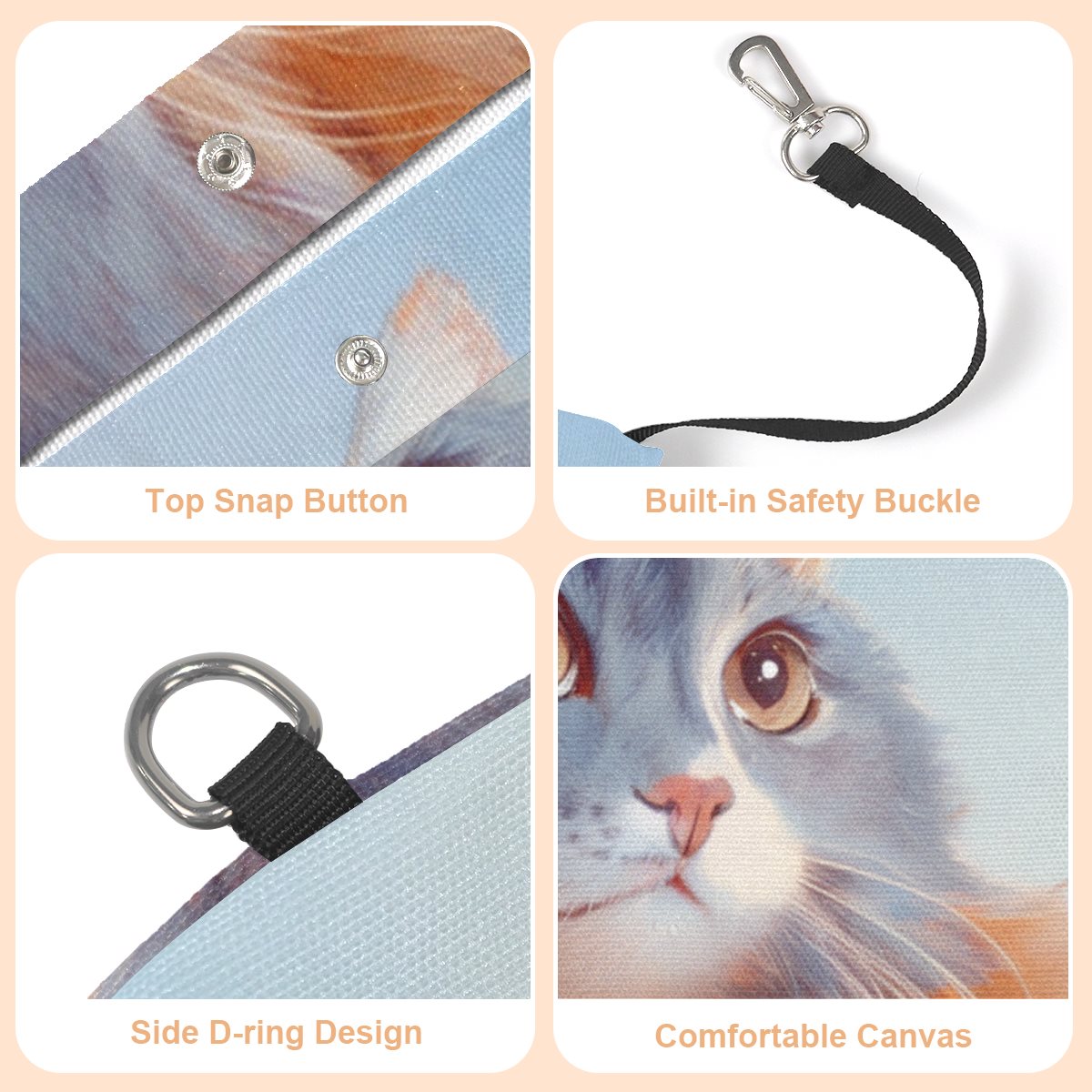 Pet canvas bag