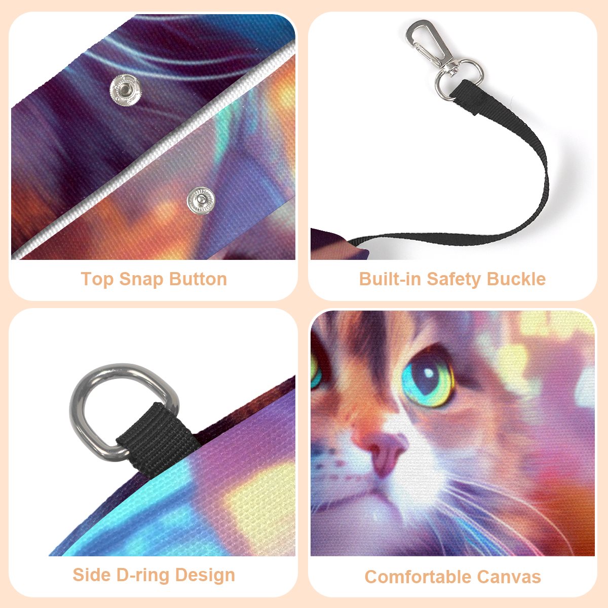 Pet canvas bag