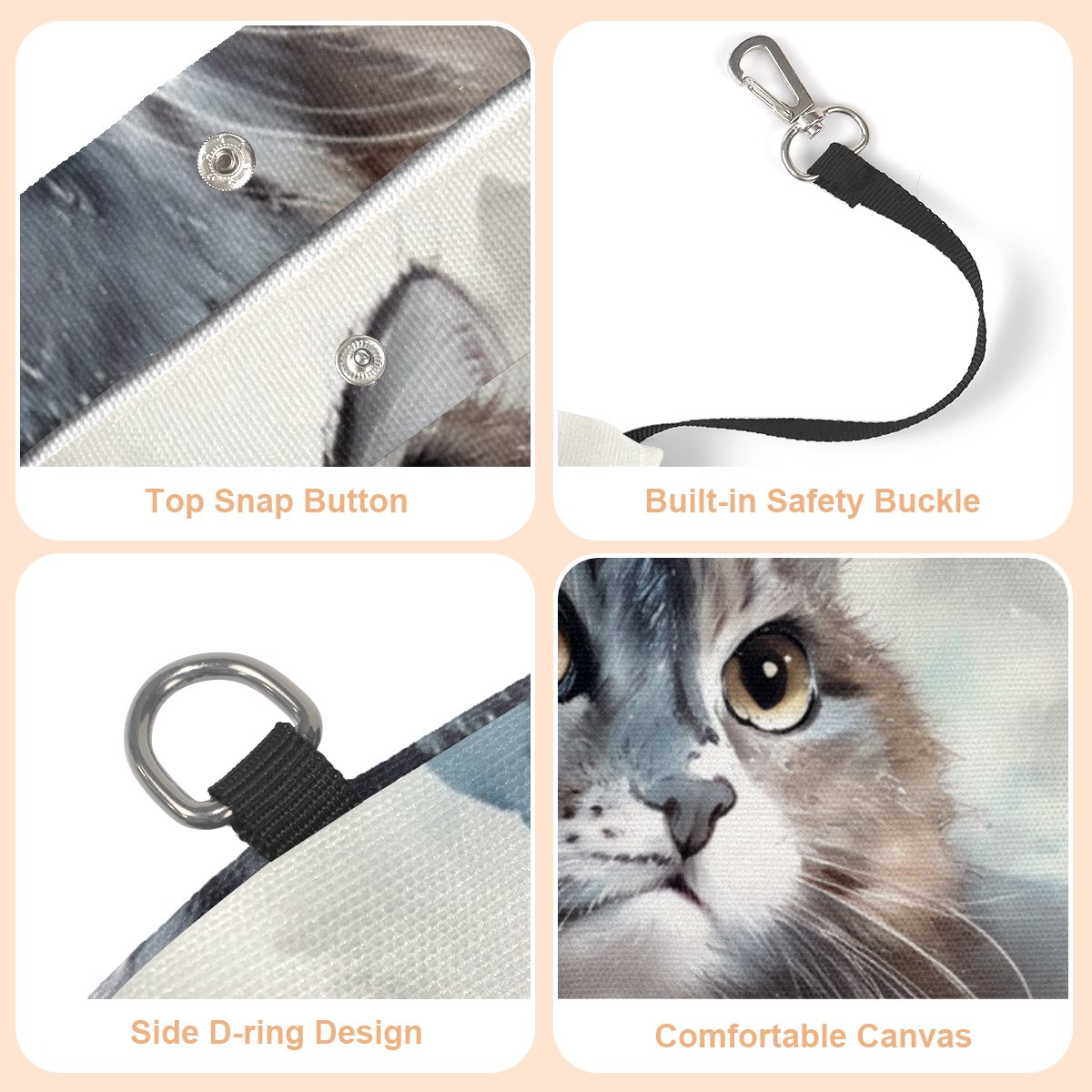 Pet canvas bag