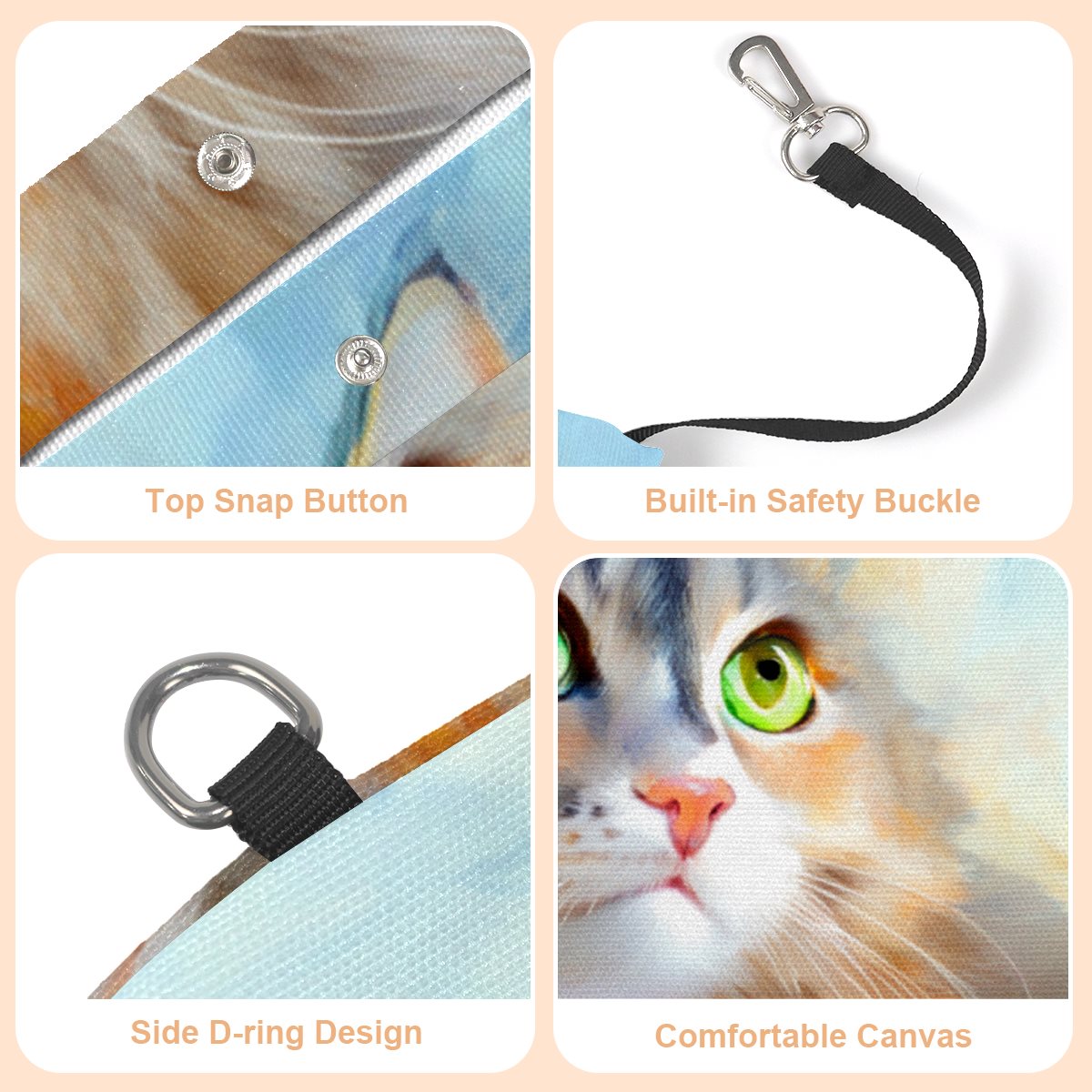 Pet canvas bag