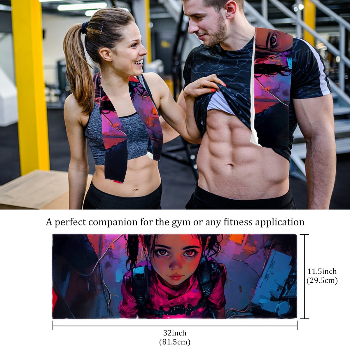 Fibrous fabric Sports towel