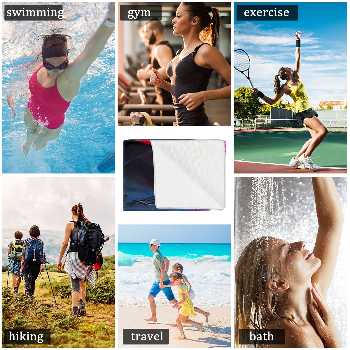 Fibrous fabric Sports towel